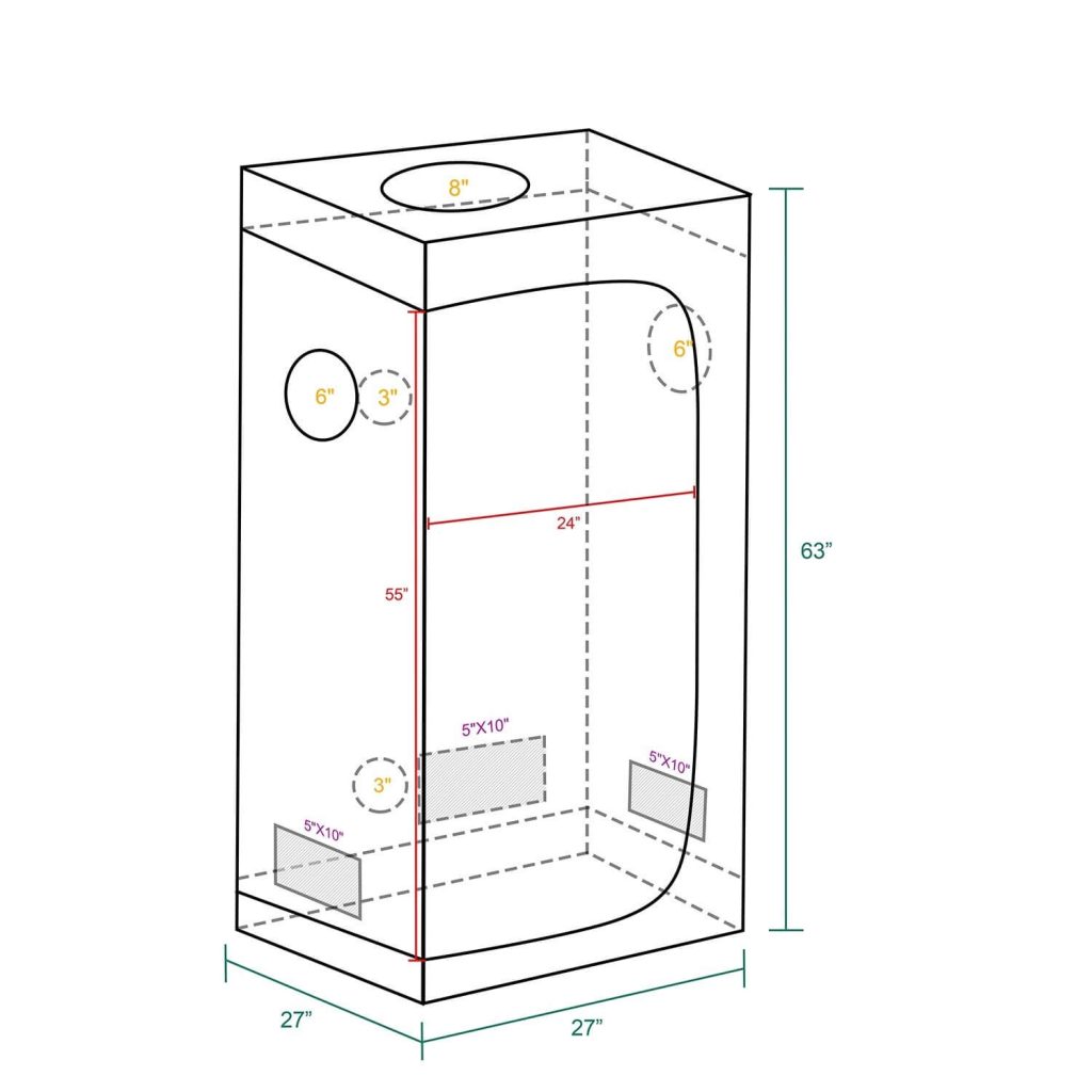 70x70 grow tent