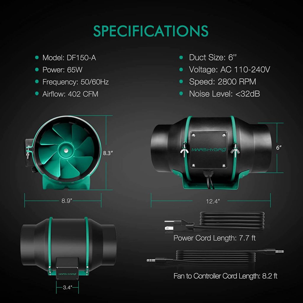 mars-hydro-6-inch-fanfilter-combo-with-speed-controller-specification-of-fan