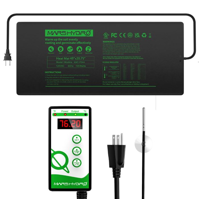 10''X20.75'' Seeding Heat Mat Digital Thermostat kits USA MSRP 49.99 USD